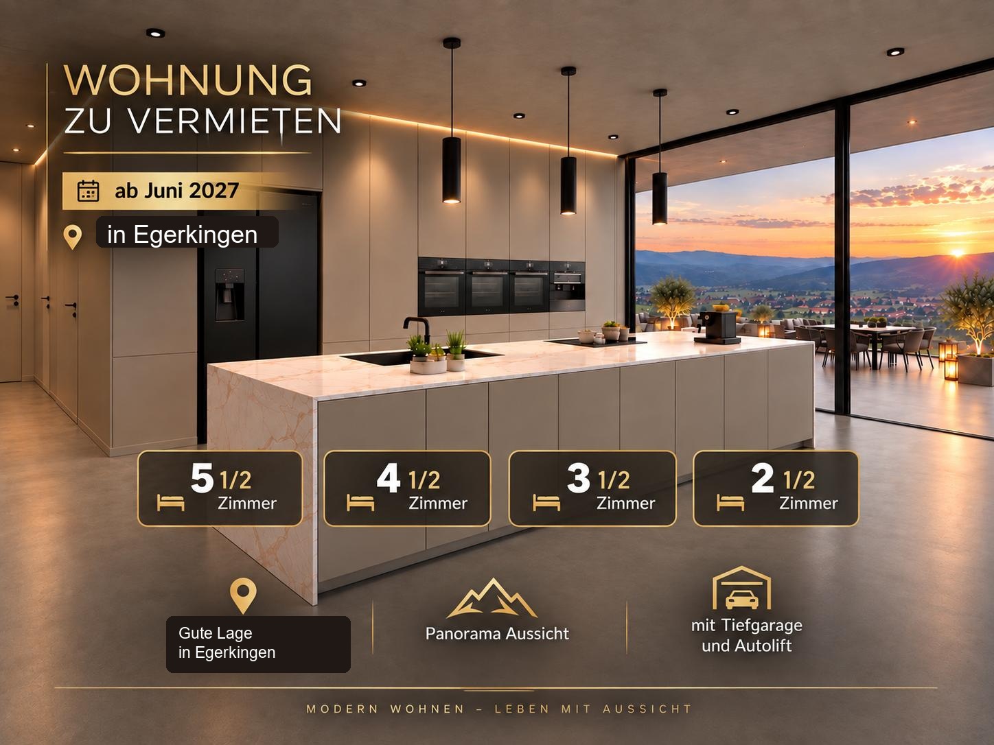 Wohnungen an der Vorstadt 38 in Egerkingen zu vermieten ab Juni 2027